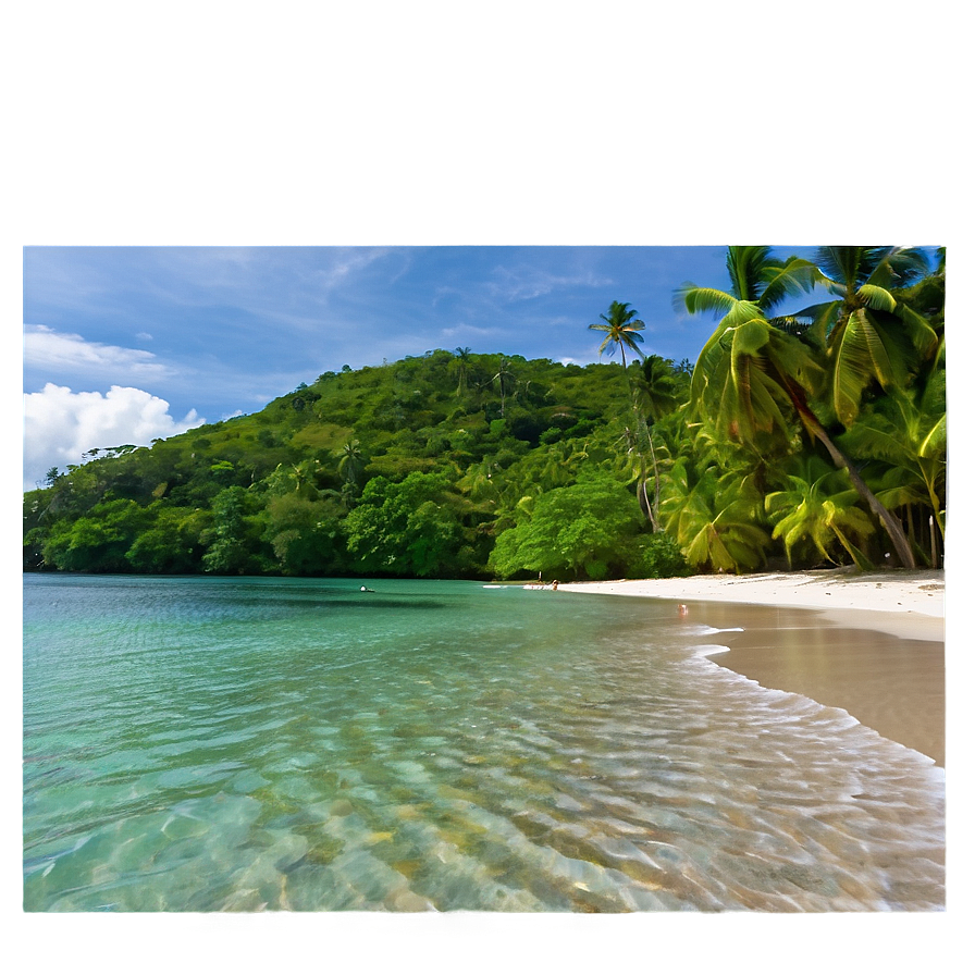 Secluded Beach Escape Png Hjk58 PNG