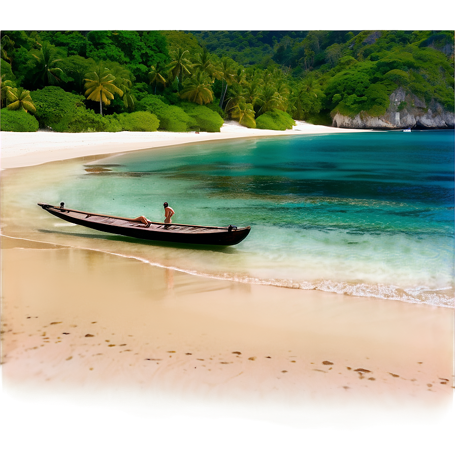 Secluded Beach Escape Png Pgn PNG