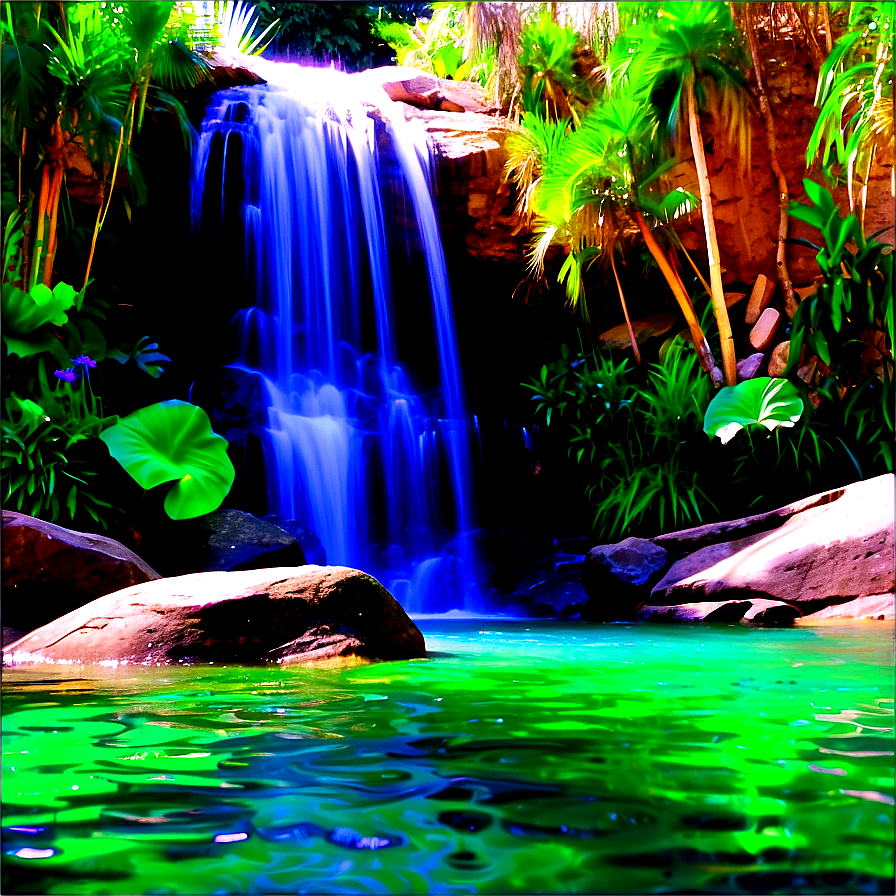 Download Secluded Waterfall Oasis Photo Png 05212024 | Wallpapers.com