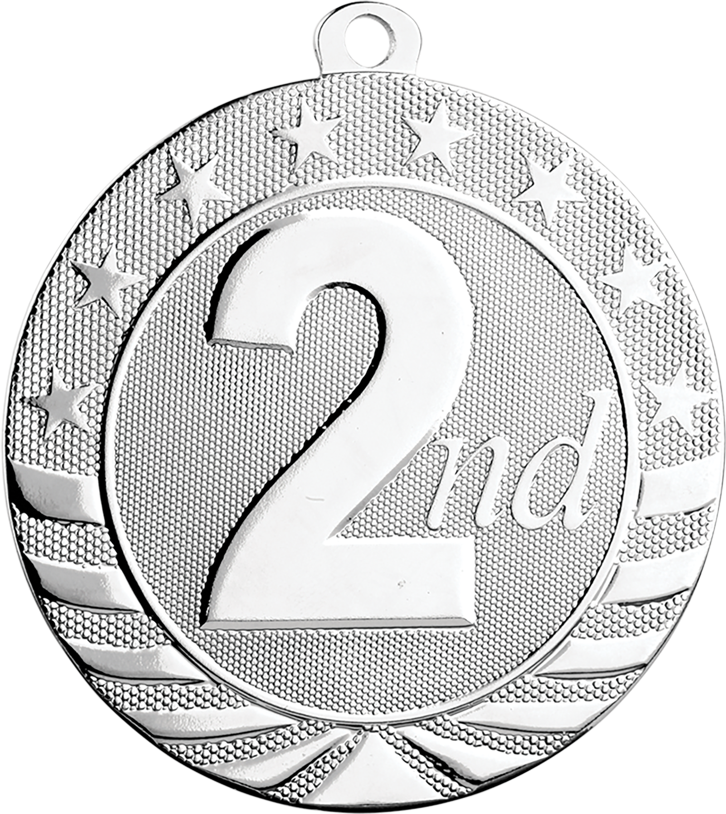 Second Place Medal Silver Design PNG