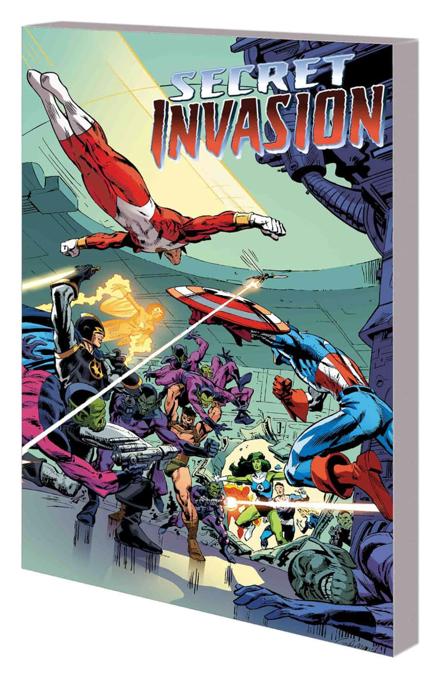 Secret Invasion - The Battle of Earth's Heroes Wallpaper