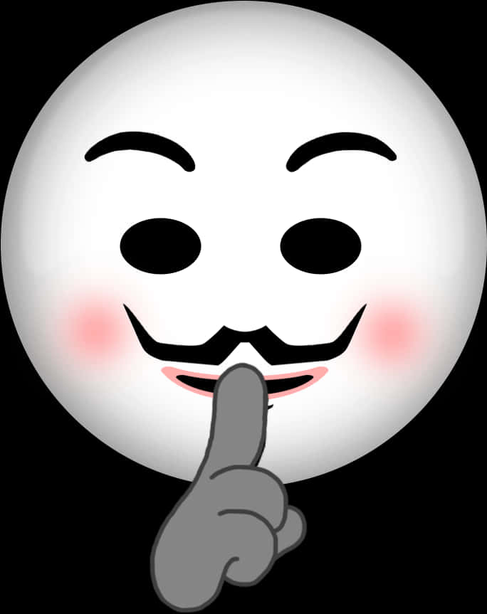 Secret Keeping Emoji Gesture PNG