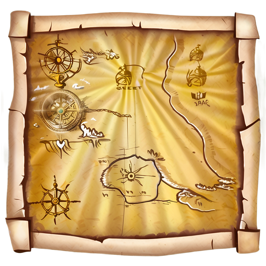 Secret Pirate Map Png 06252024 PNG