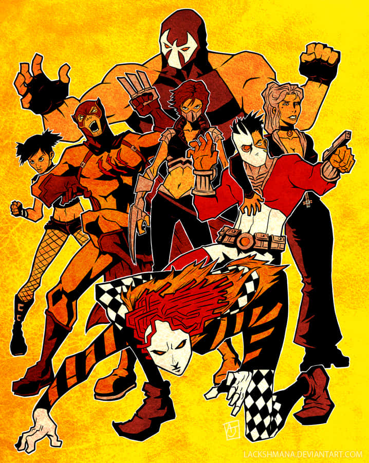 Art De Style Animé Secret Six Fond d'écran