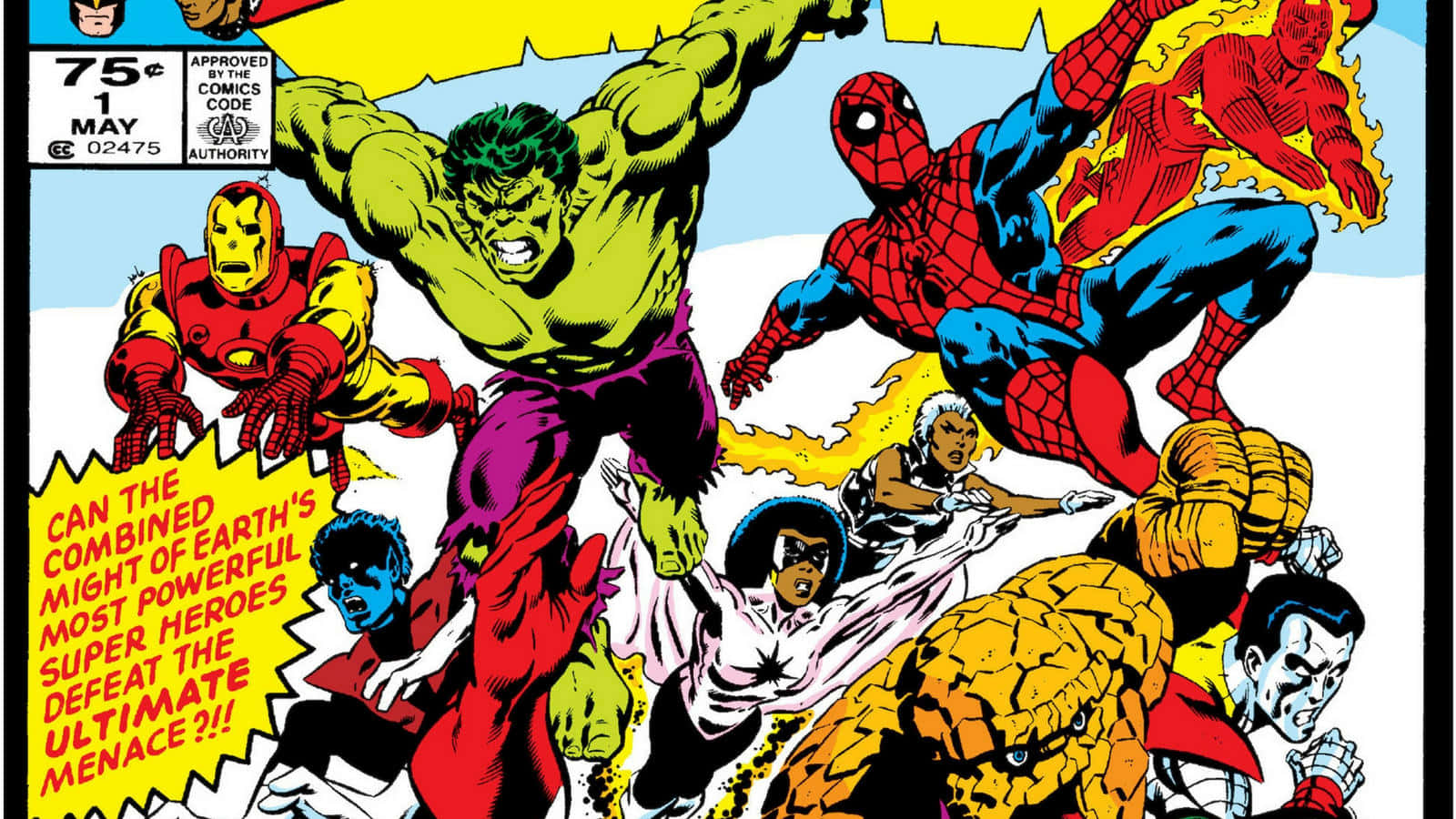 Epic Battle Unleashed in Marvel's Secret Wars Wallpaper