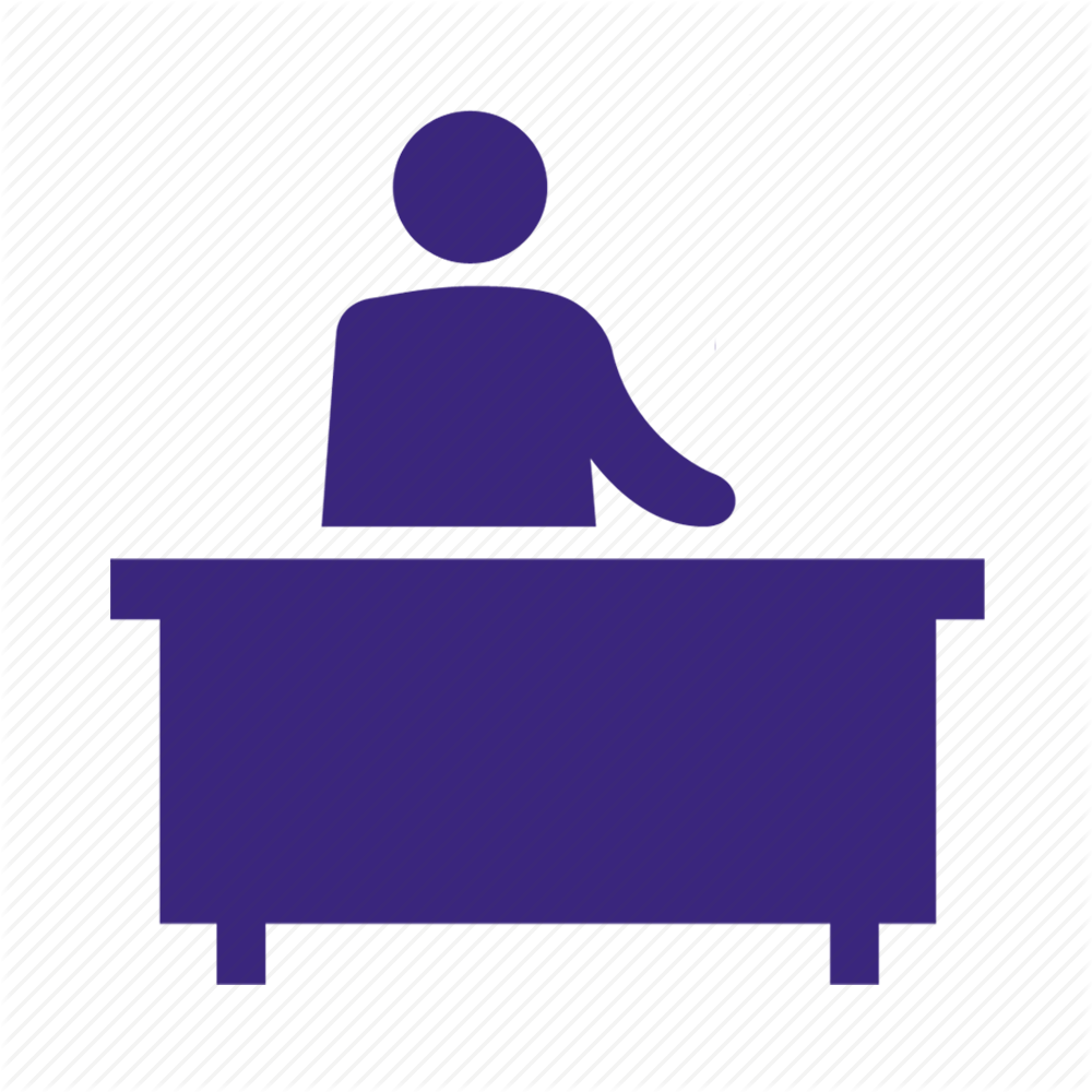 Secretary Silhouette Icon PNG