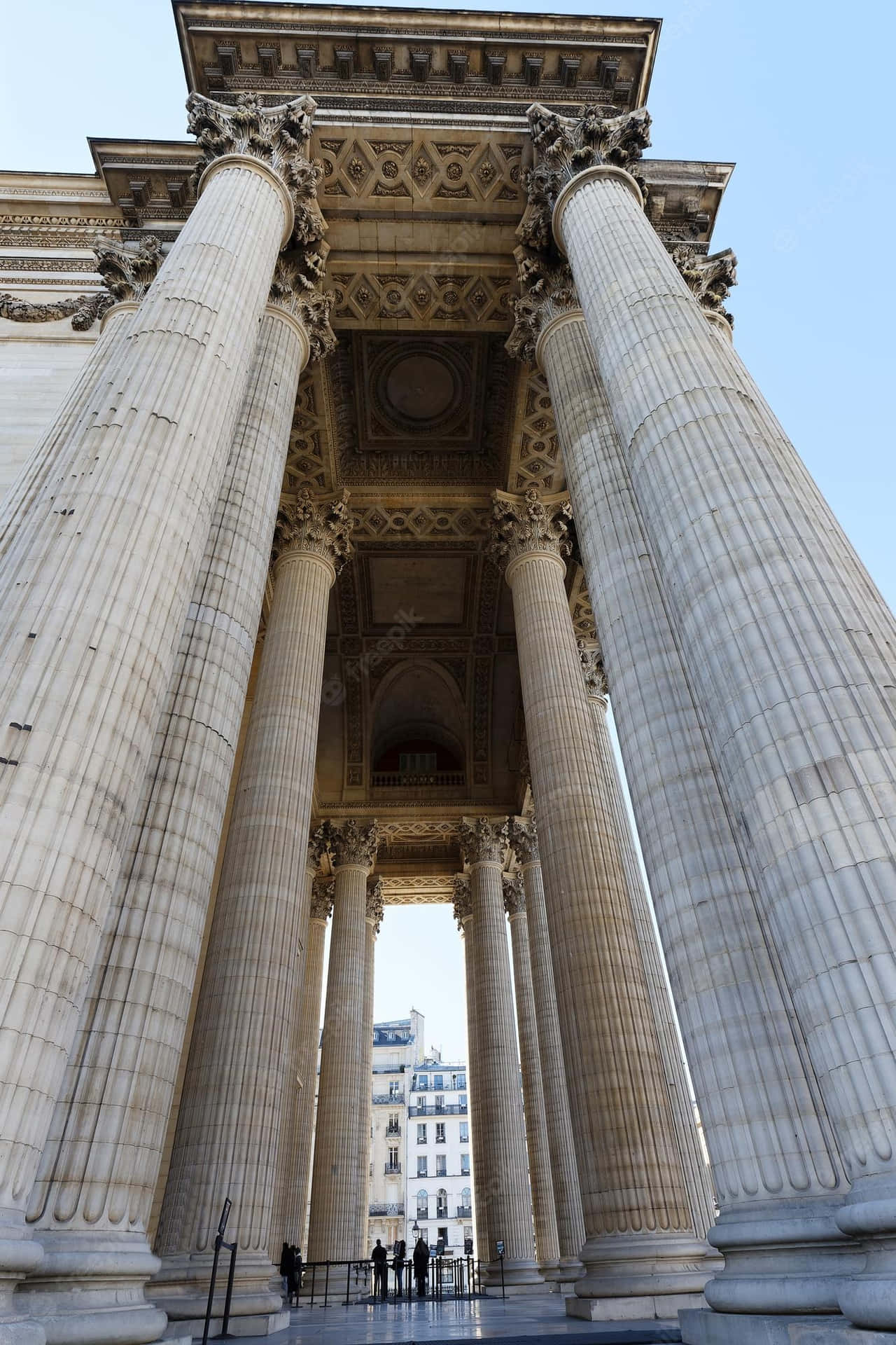 Secular Paris Pantheon Columns Wallpaper