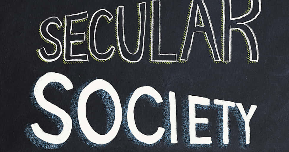 Secular Society Word Art Wallpaper