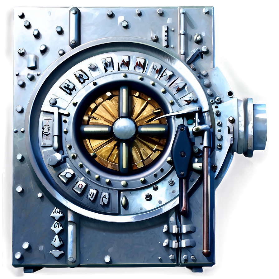 Secure Bank Vault Png 06262024 PNG