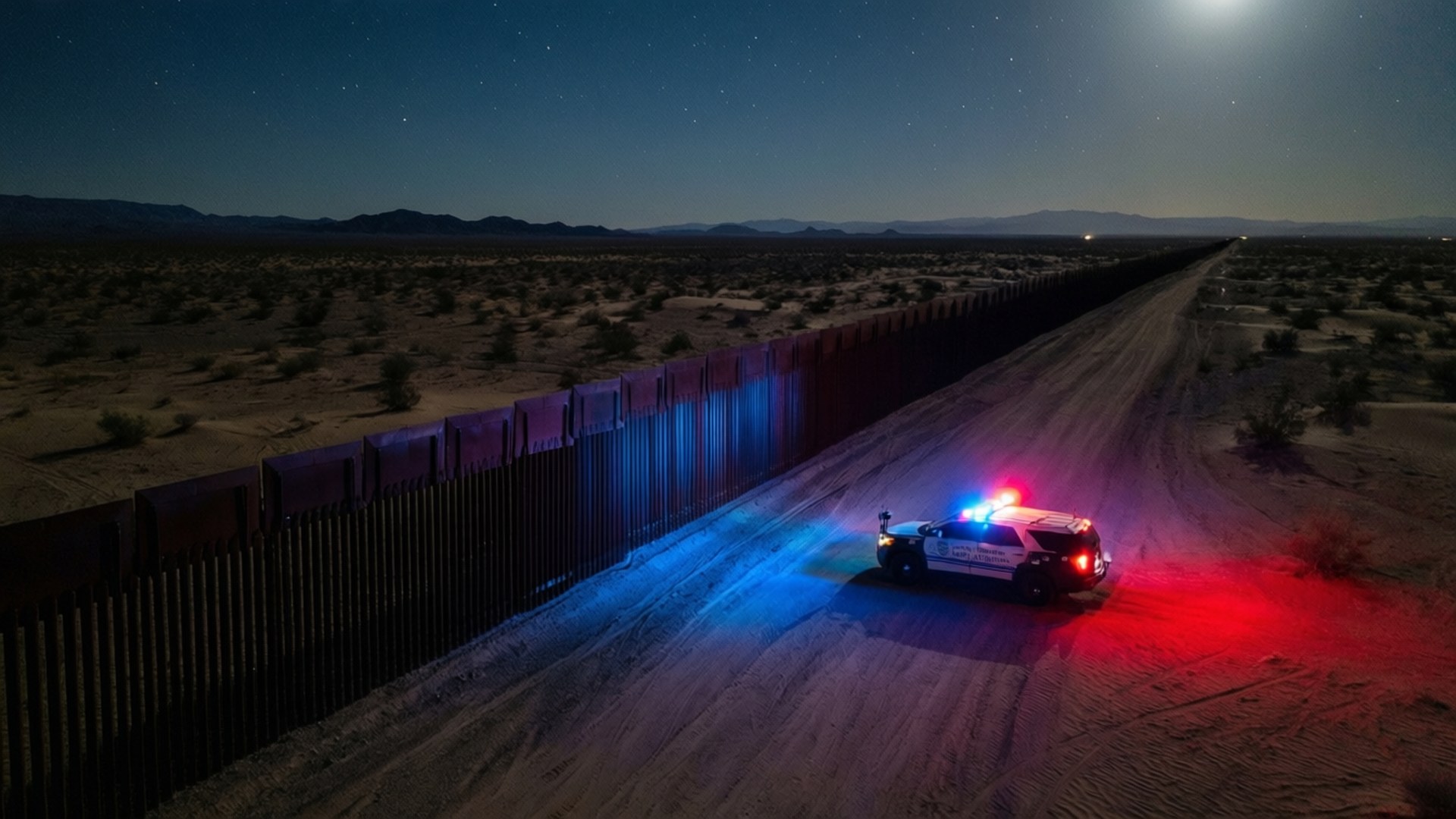 Secure Border Night Wallpaper