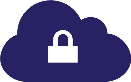 Secure Cloud Icon PNG