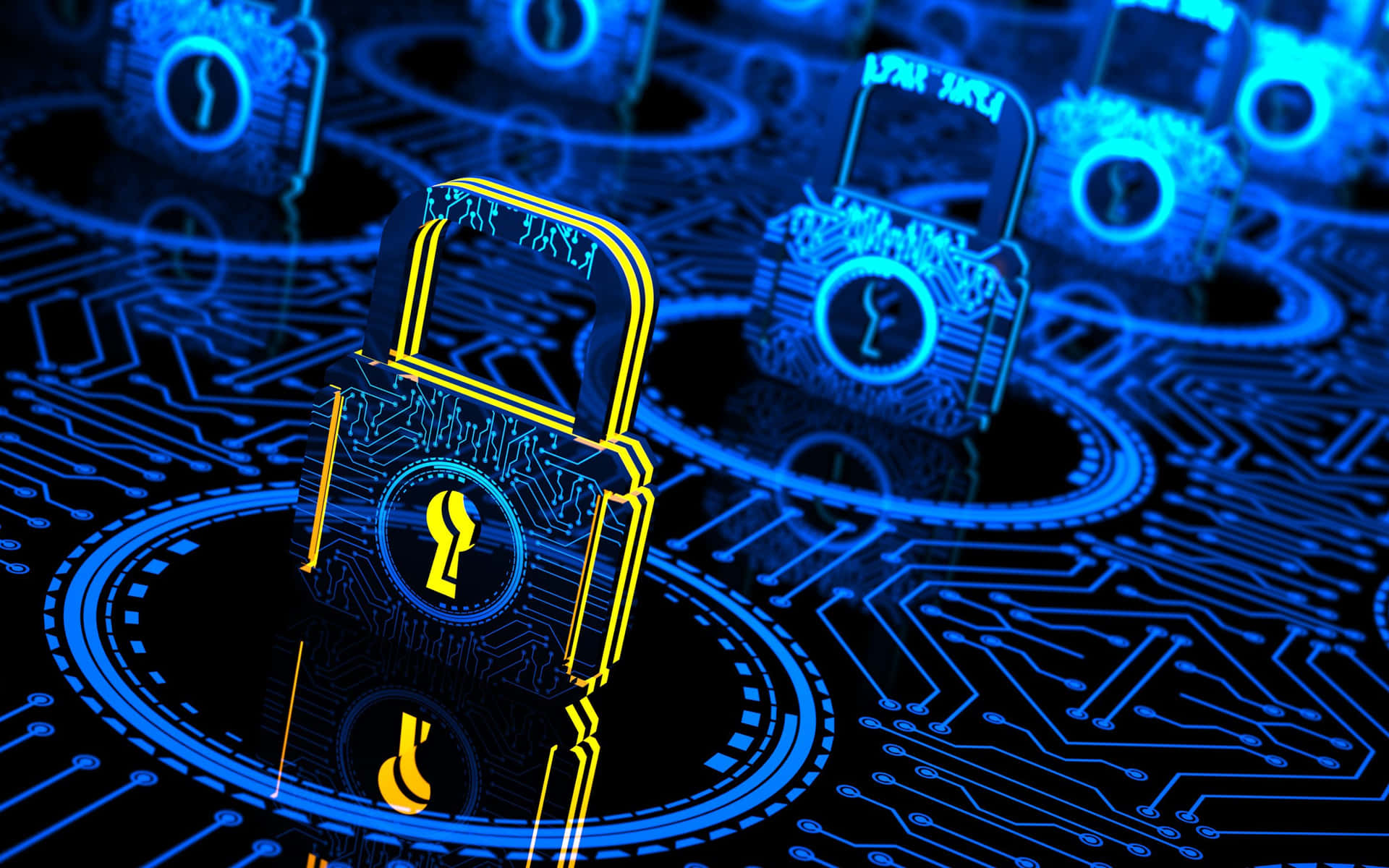 Secure Digital Data Encryption Wallpaper