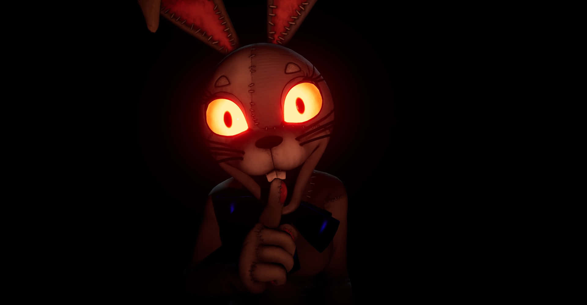 A Rabbit With Red Eyes Is Holding A Cigarette