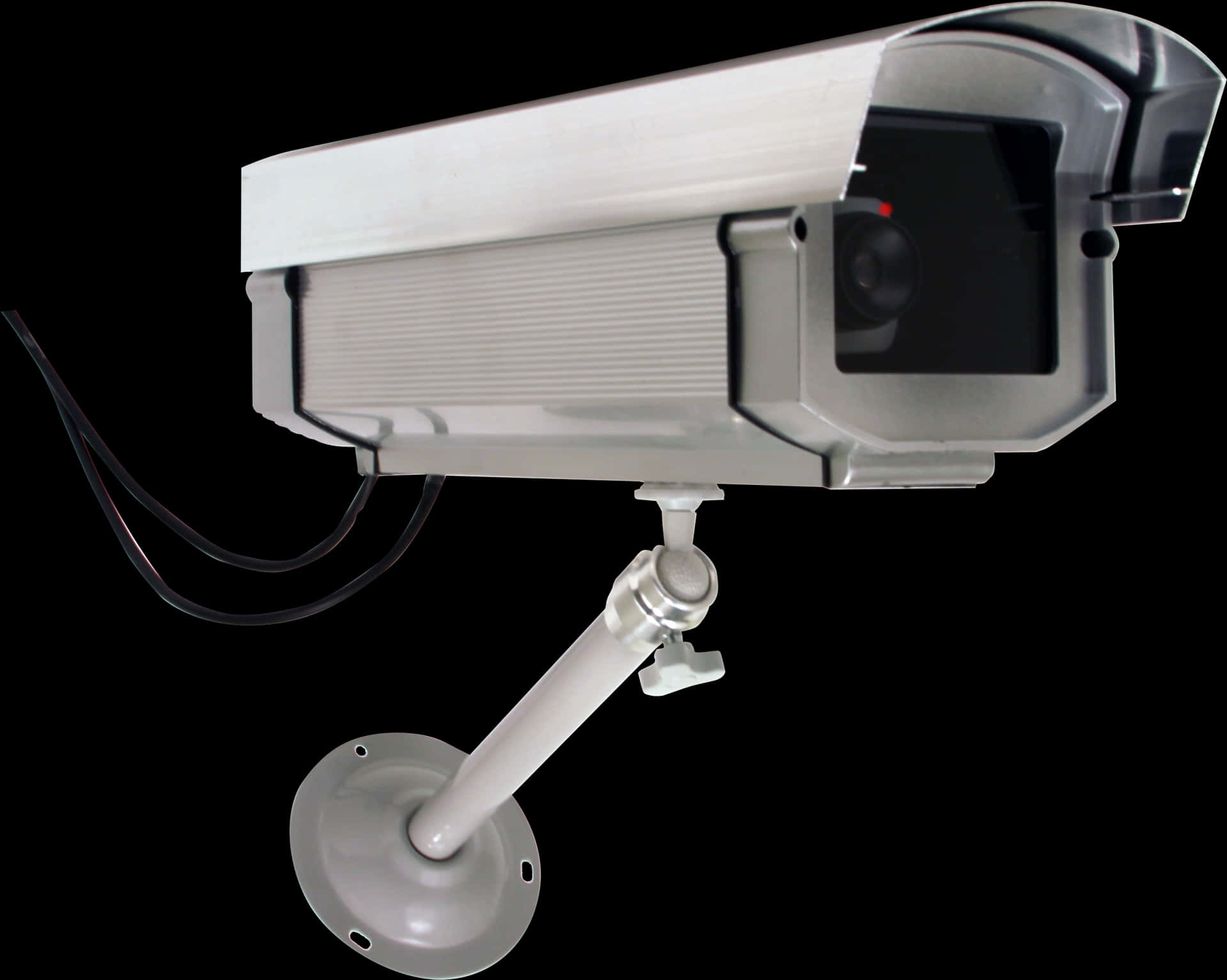 Security Camera Isolatedon Black PNG