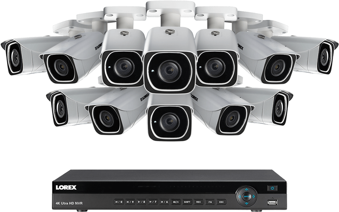 Security Camera Systemwith D V R PNG