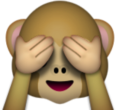 See No Evil Monkey Emoji PNG