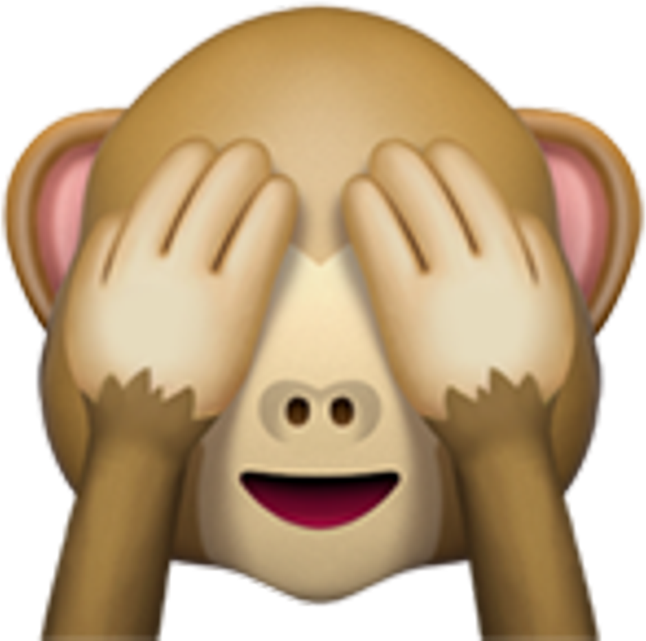 See No Evil Monkey Emoji PNG