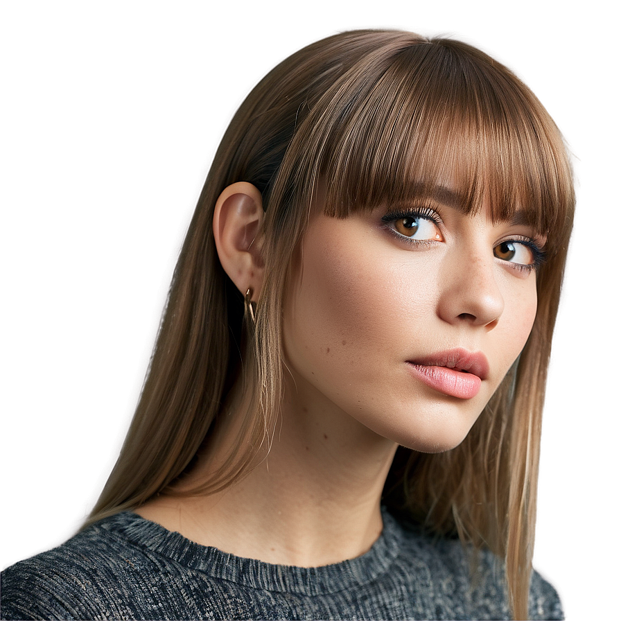See-through Bangs Style Png 6 PNG