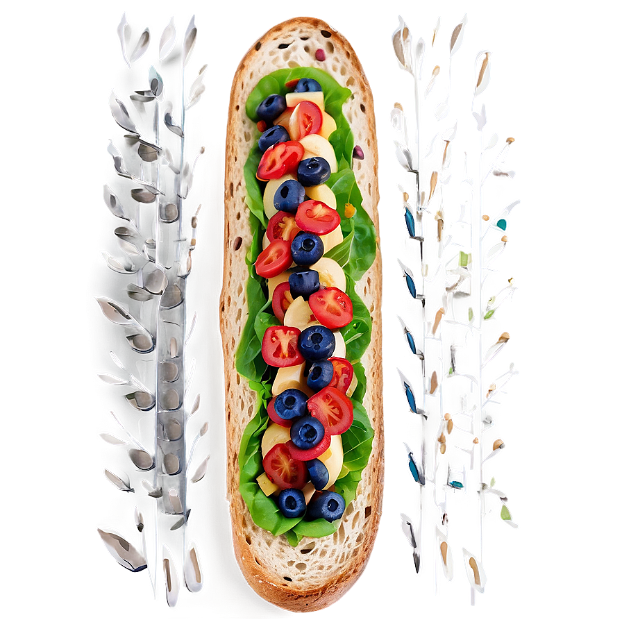 Seed Topped Baguette Png 05252024 PNG