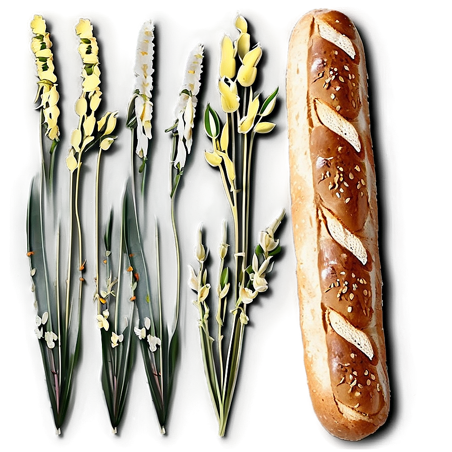 Seed Topped Baguette Png Ypl63 PNG