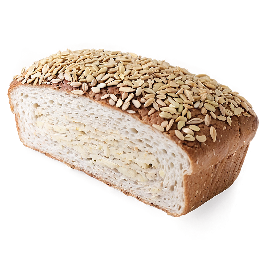 Seed Topped Bread Slice Png Her PNG