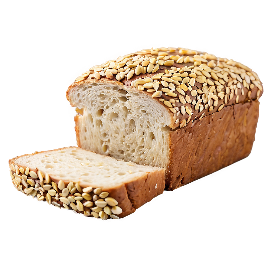 Seed Topped Bread Slice Png Tuq70 PNG