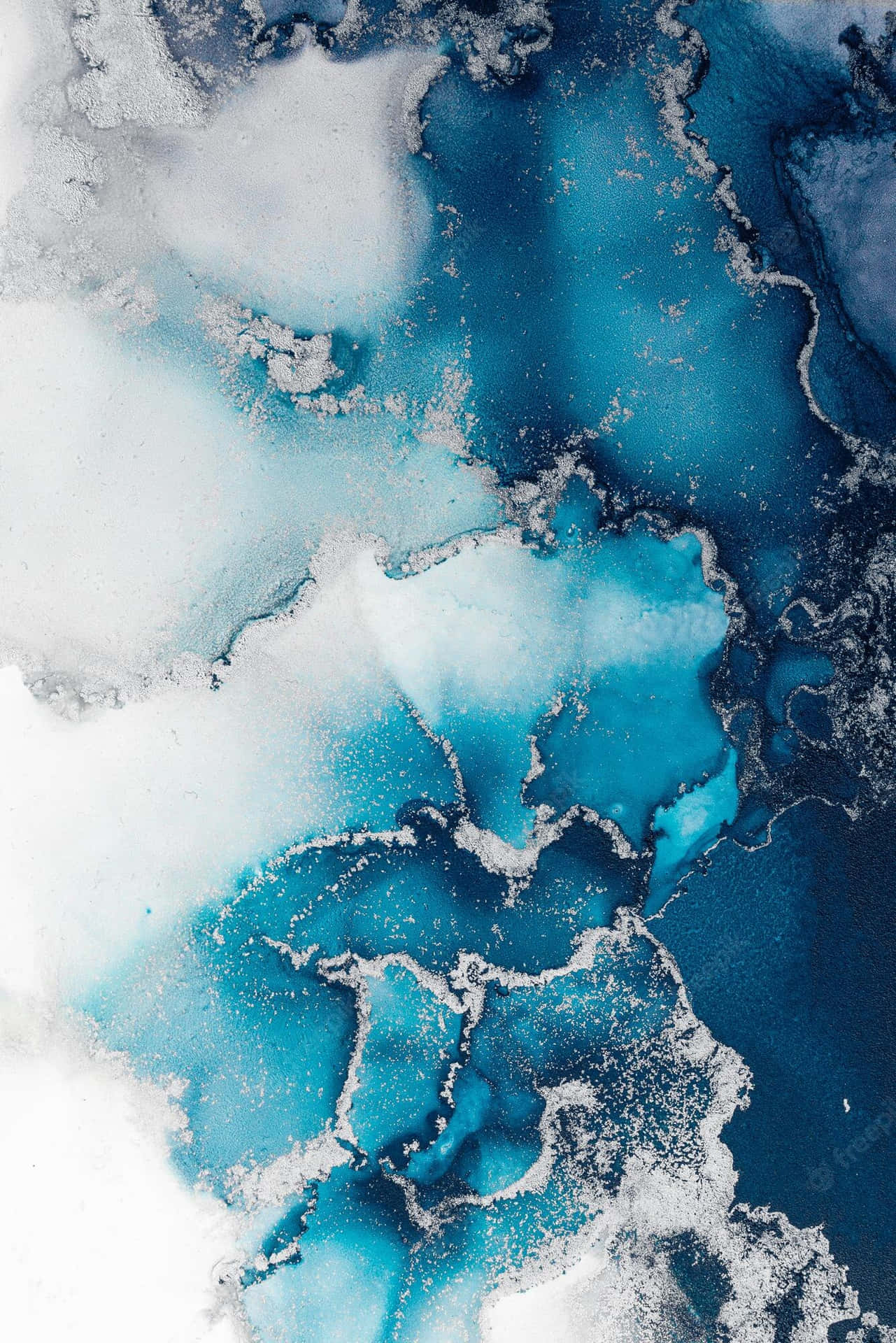 A Blue And White Iceberg Wallpaper