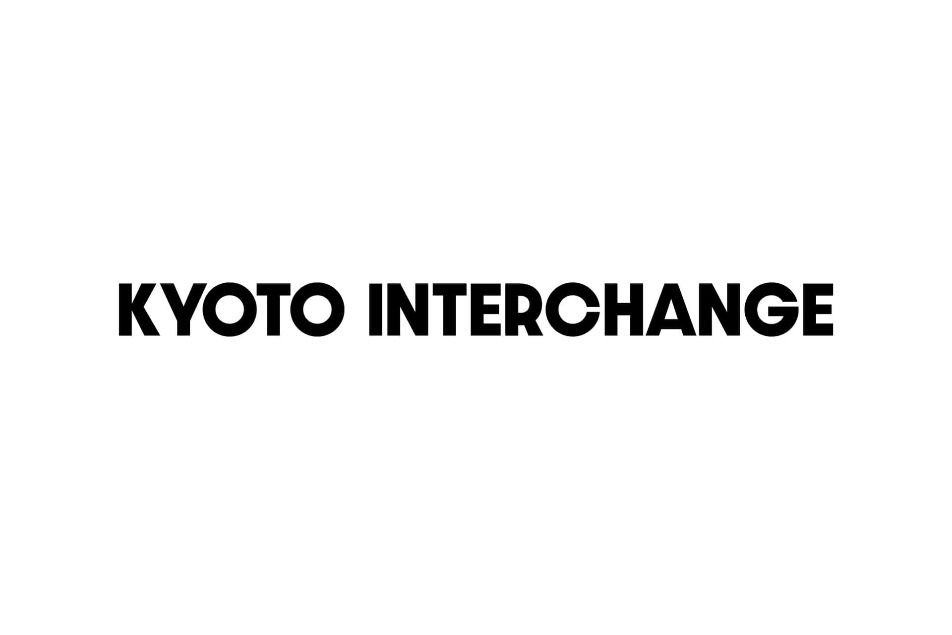 Logotipode Intercambio De Kyoto Sobre Un Fondo Blanco. Fondo de pantalla