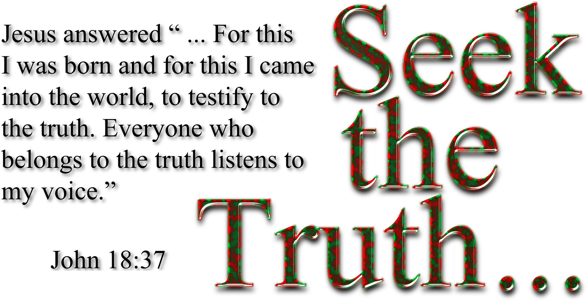 Seek The Truth Inspirational Quote PNG