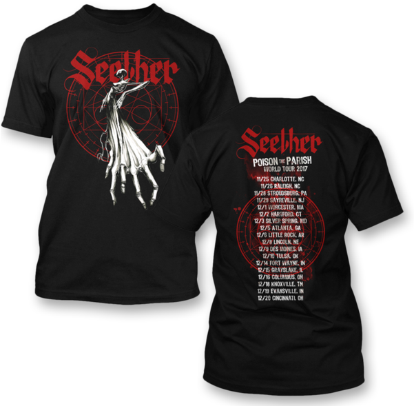Seether Band Tour Tshirt2017 PNG