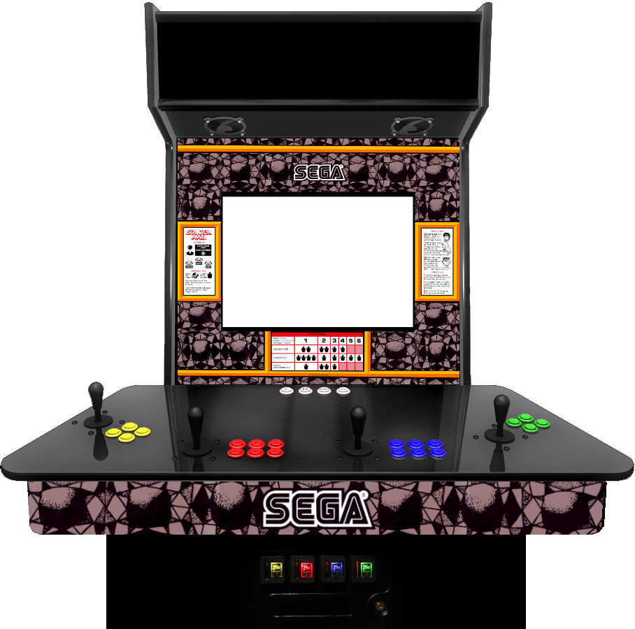 Sega Arcade Cabinet Blank Screen PNG