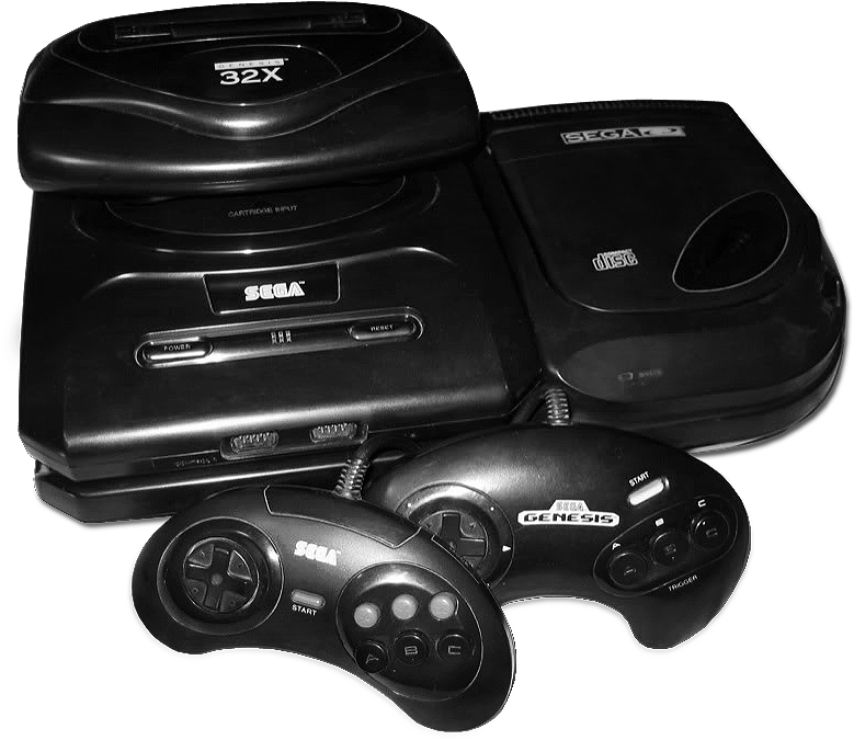 Sega Genesis32 X C D Combo Setup PNG