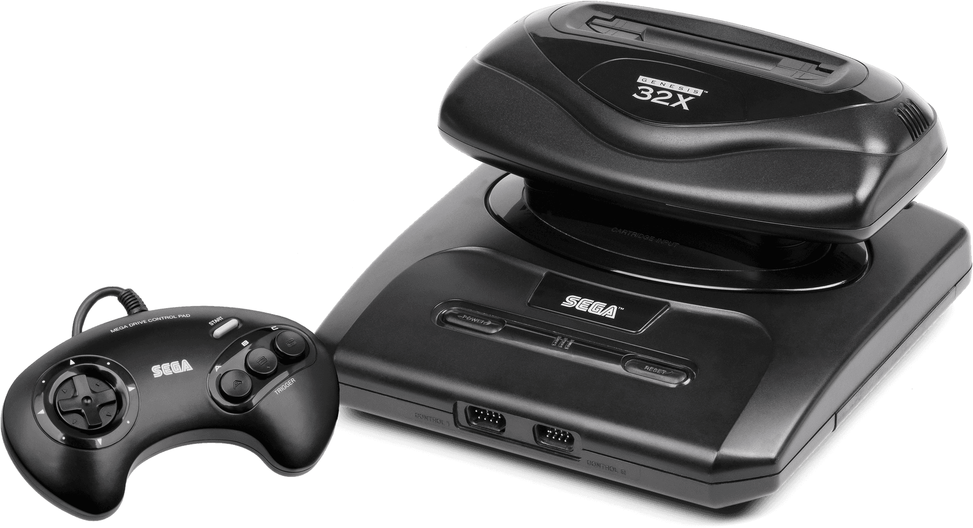Sega Genesis32 X Consolewith Controller PNG