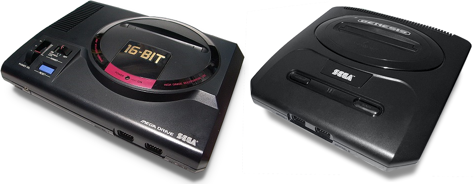 Sega Genesisand Mega Drive Consoles PNG