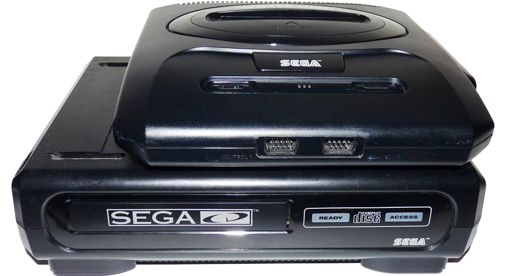 Sega Genesisand S E G A C D Console Combo PNG
