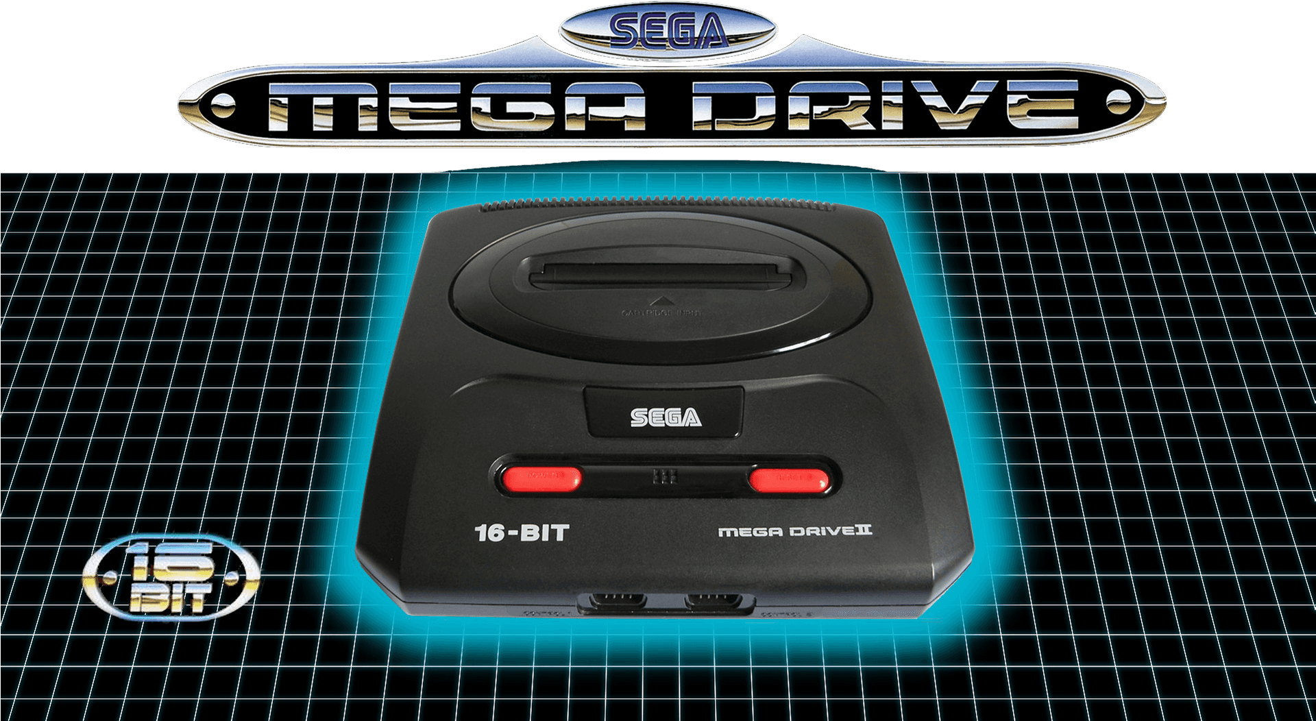 Sega Mega Drive Console Retro Gaming PNG
