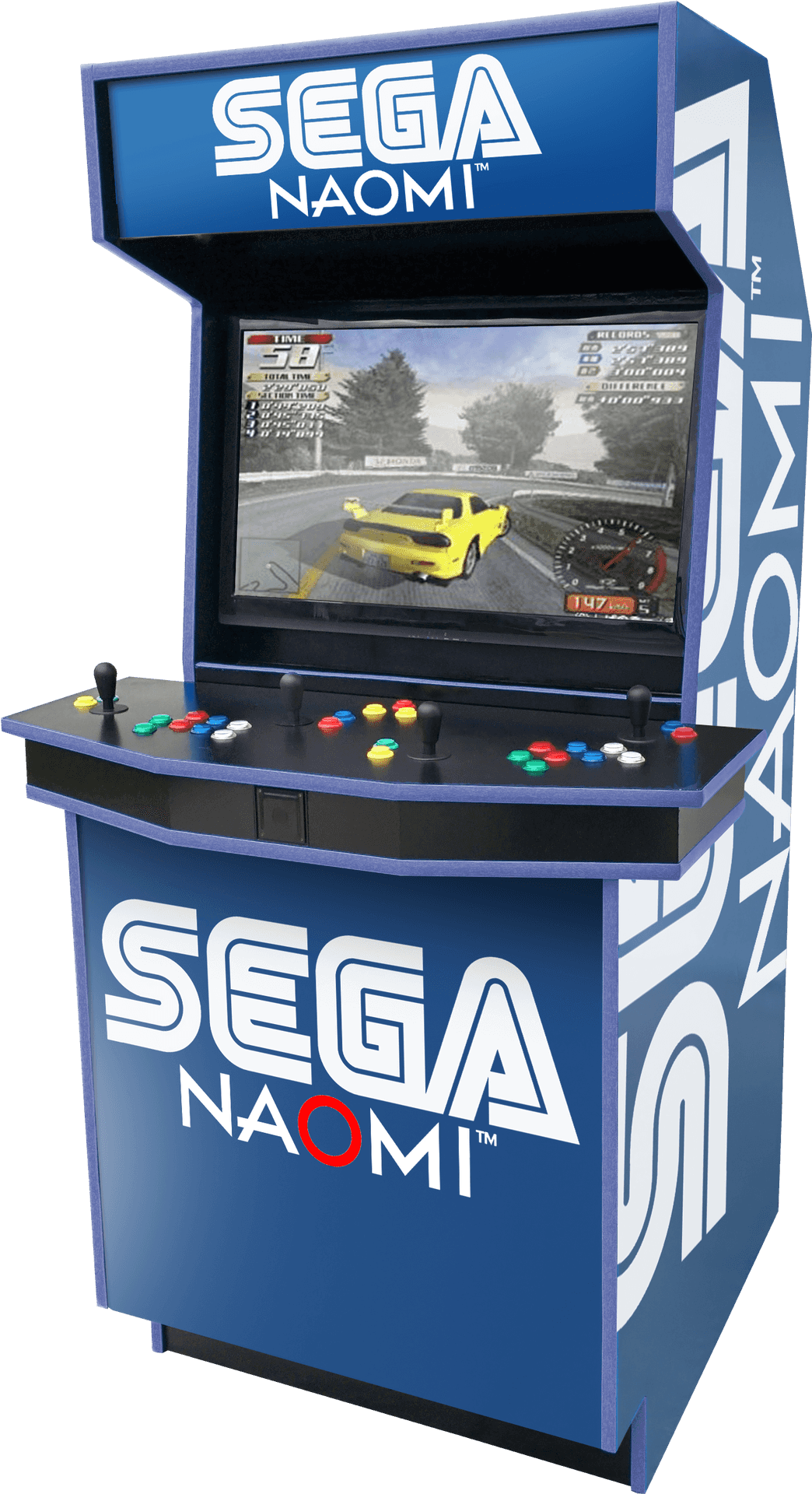 Sega_ N A O M I_ Racing_ Arcade_ Cabinet.png PNG