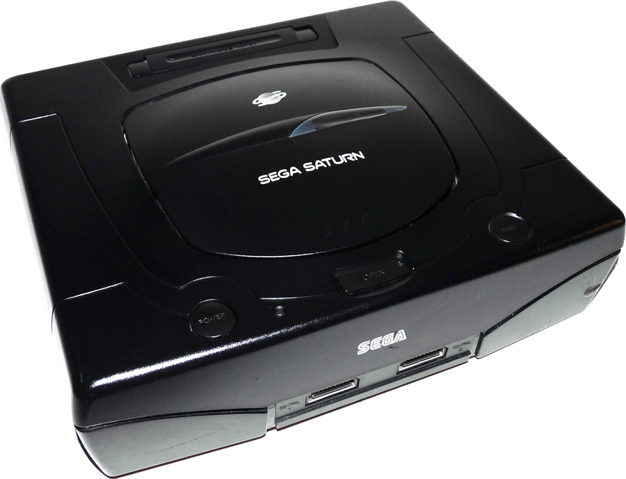 Sega Saturn Console Black PNG
