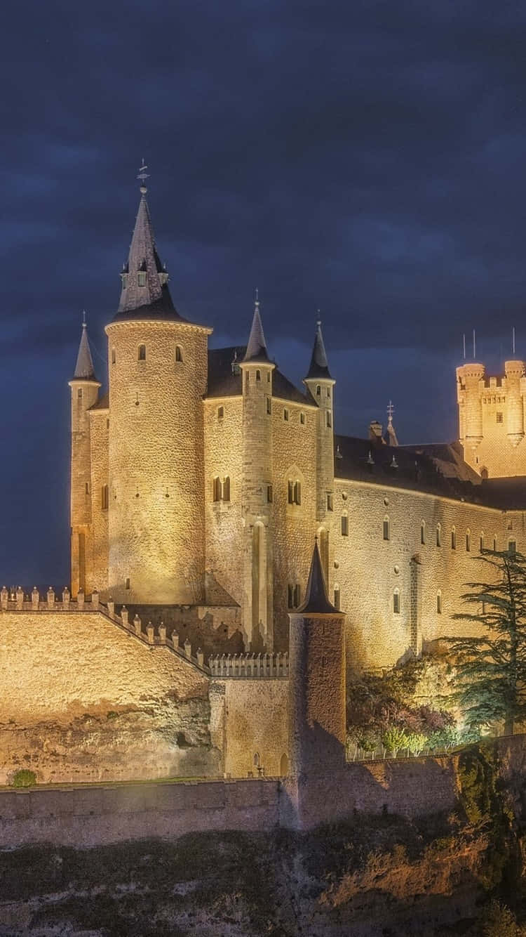 Segovia Castle At Night Wallpaper