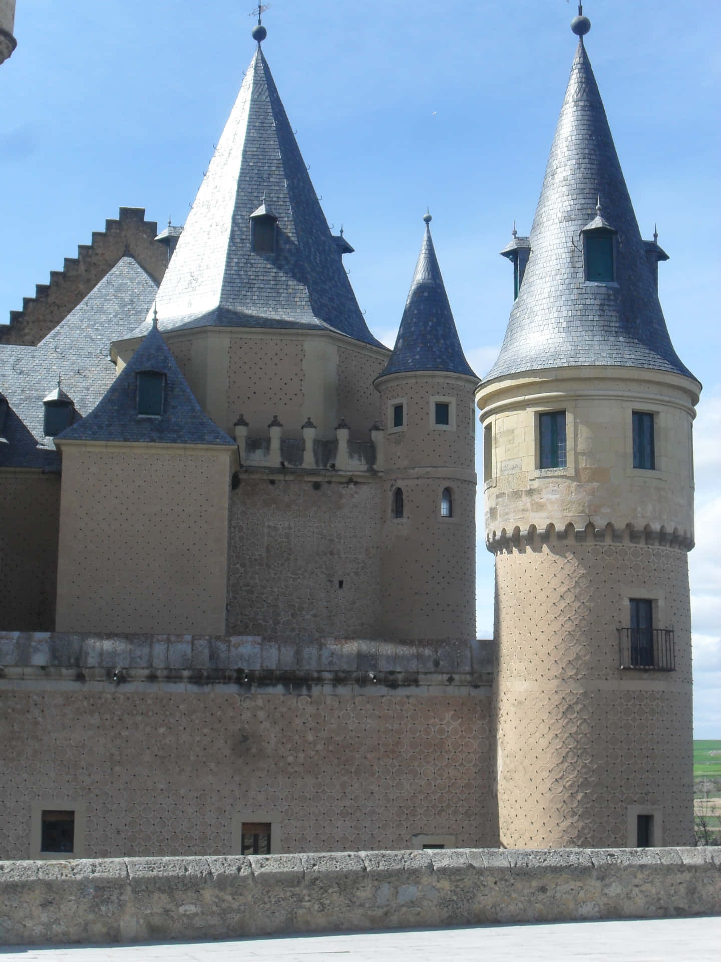 Segovia Castle Blue Towers Wallpaper