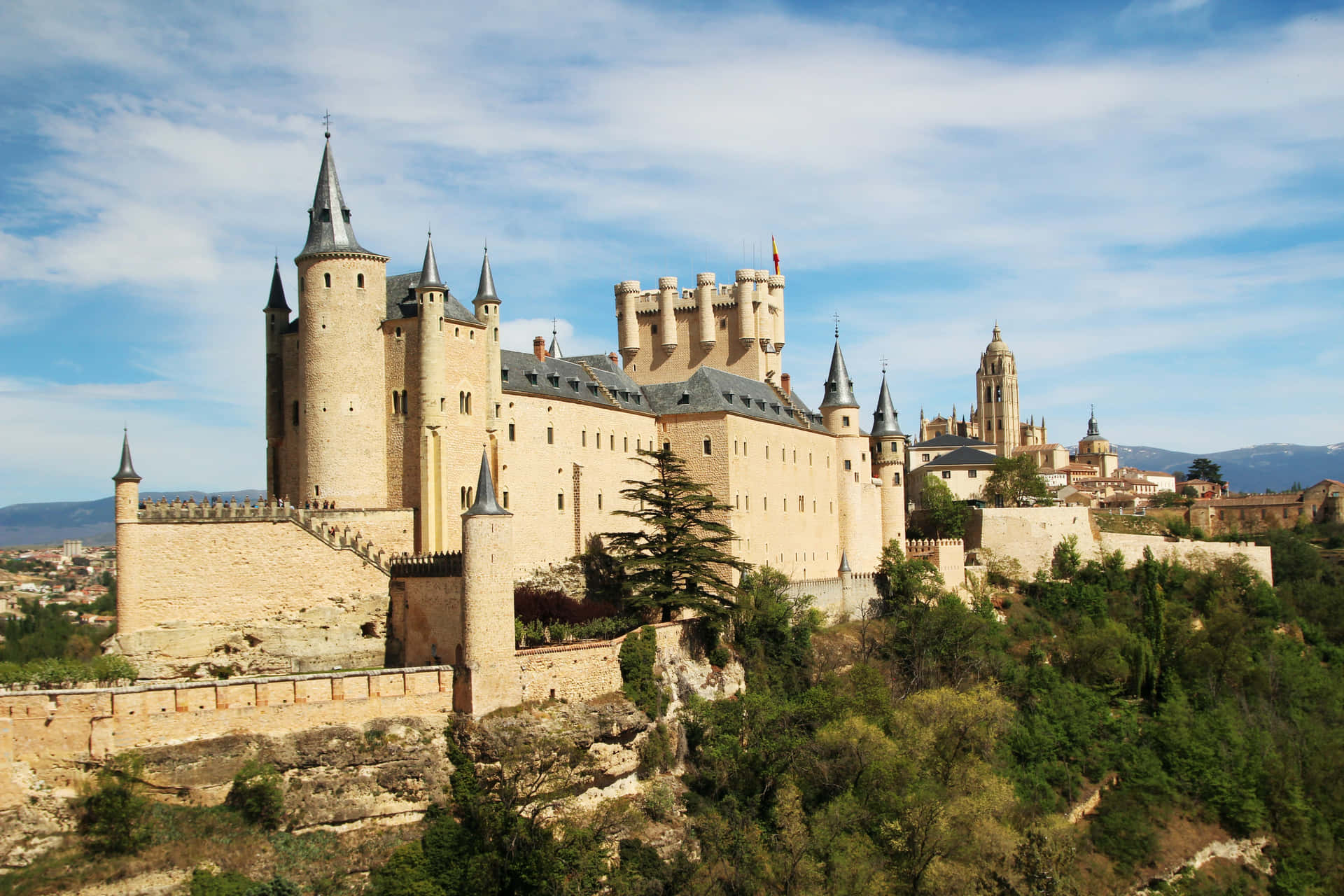 Segovia Castle In Spain Wallpaper