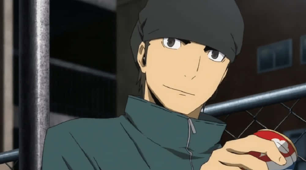 Seiji Yagiri holds his trusty knife in a dramatic pose. Wallpaper