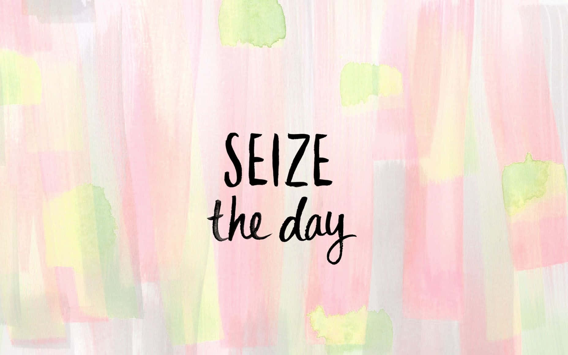 Seize The Day Inspirational Quote Wallpaper