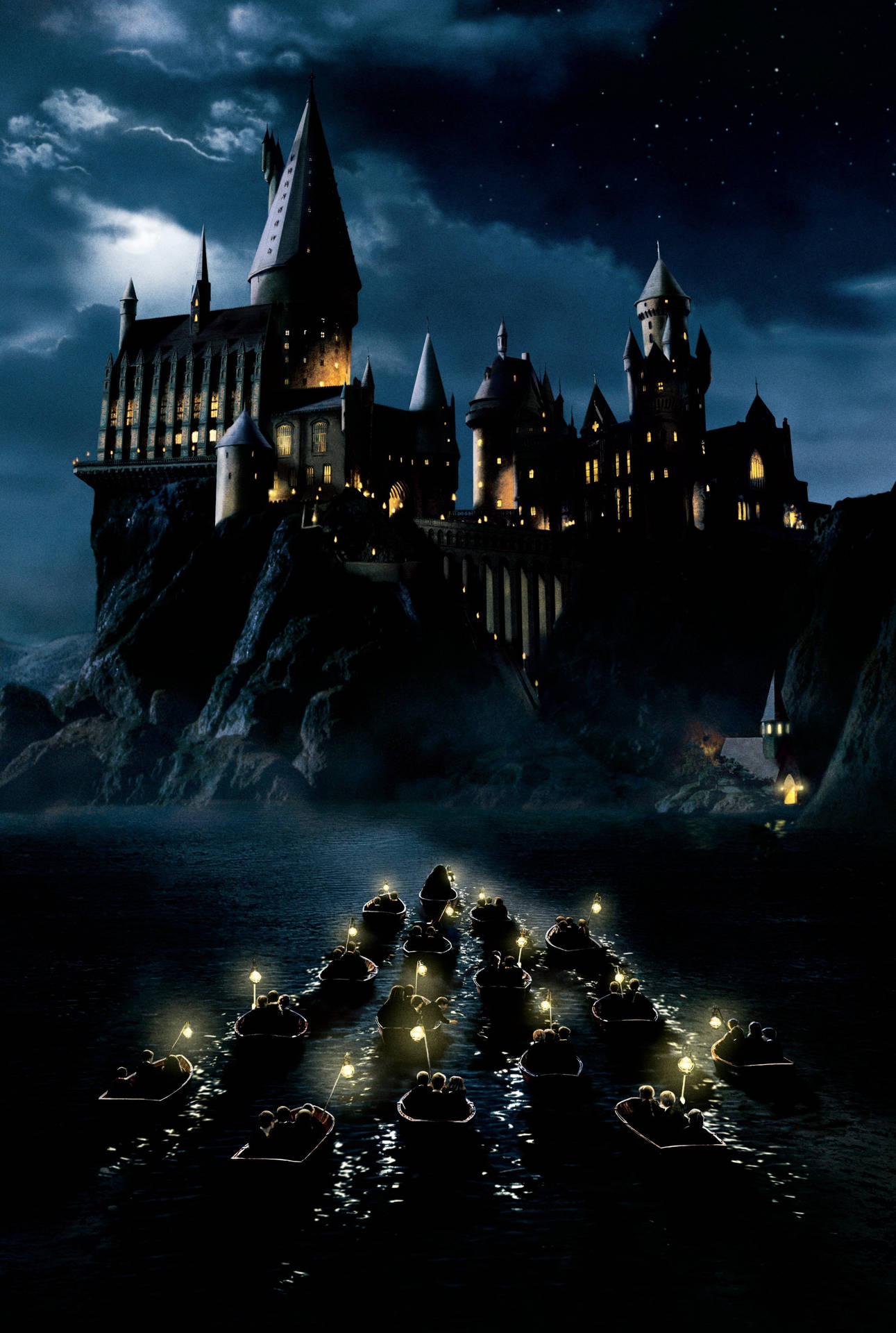 Seje Harry Potter Hogwarts Både Wallpaper