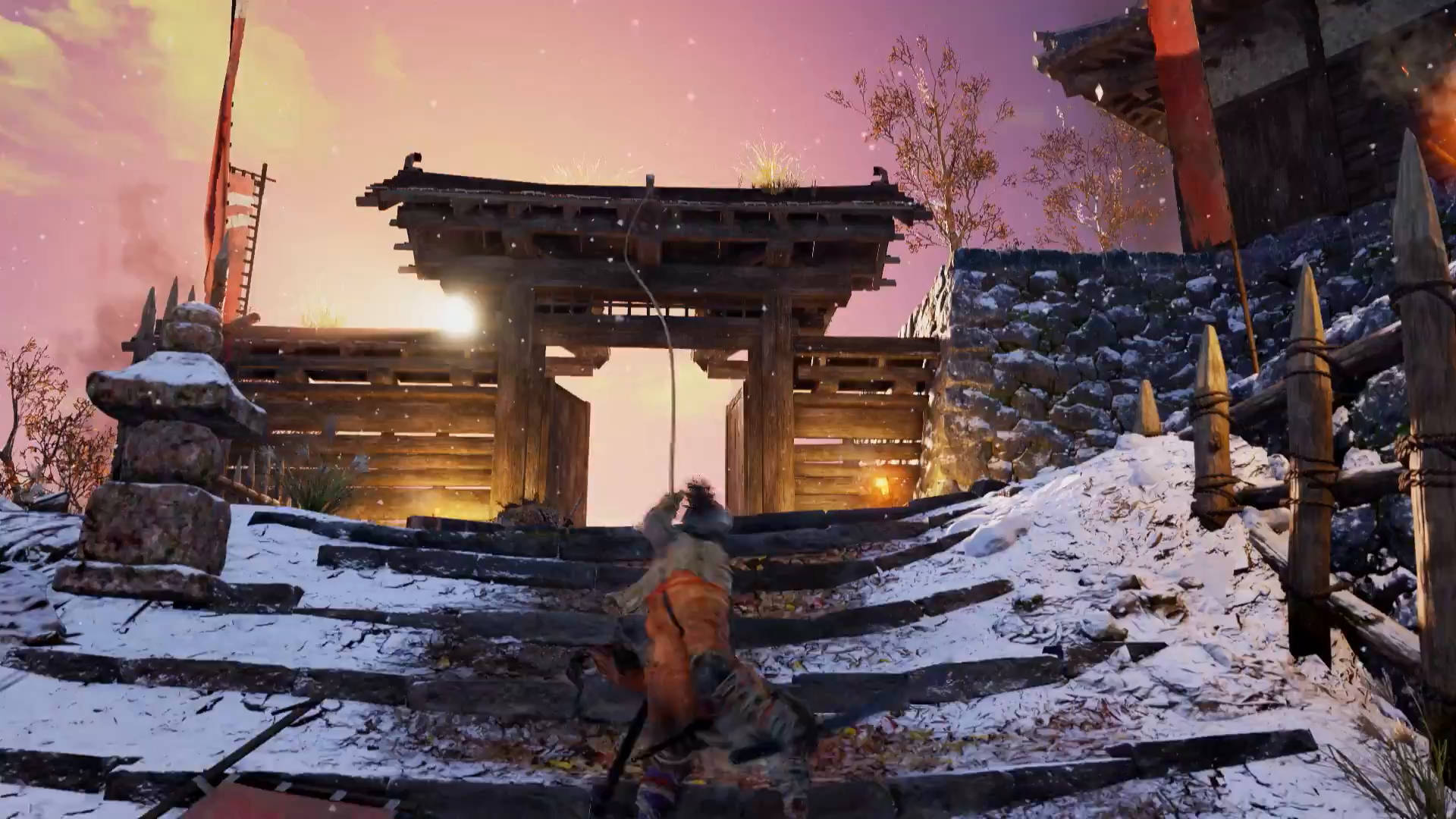 Prepare to face the challenges of The Wolfin Sekiro Shadows Die Twice Wallpaper