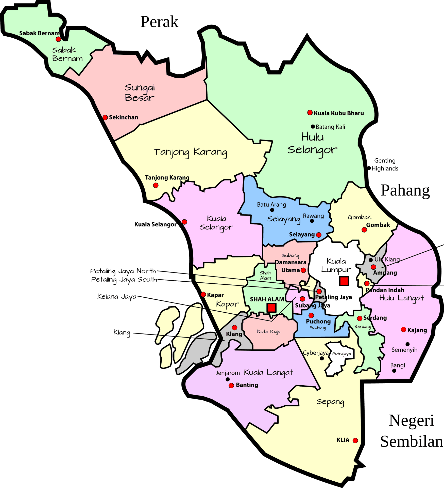 Selangor_ Map_ Malaysia PNG