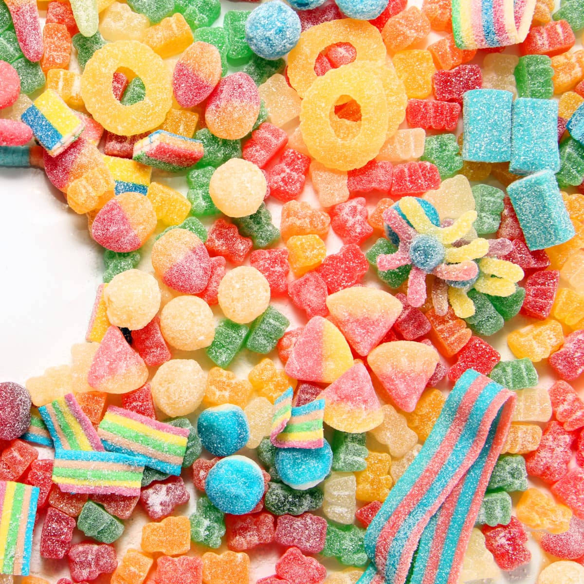Selection Of Delicious Sour Candies Wallpaper