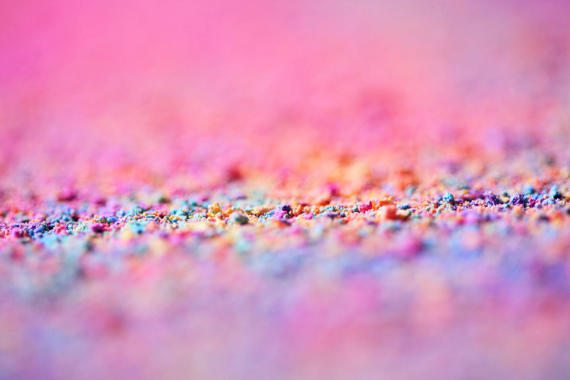 Selektiverfokus, Hübsch In Pink Und Regenbogen Wallpaper