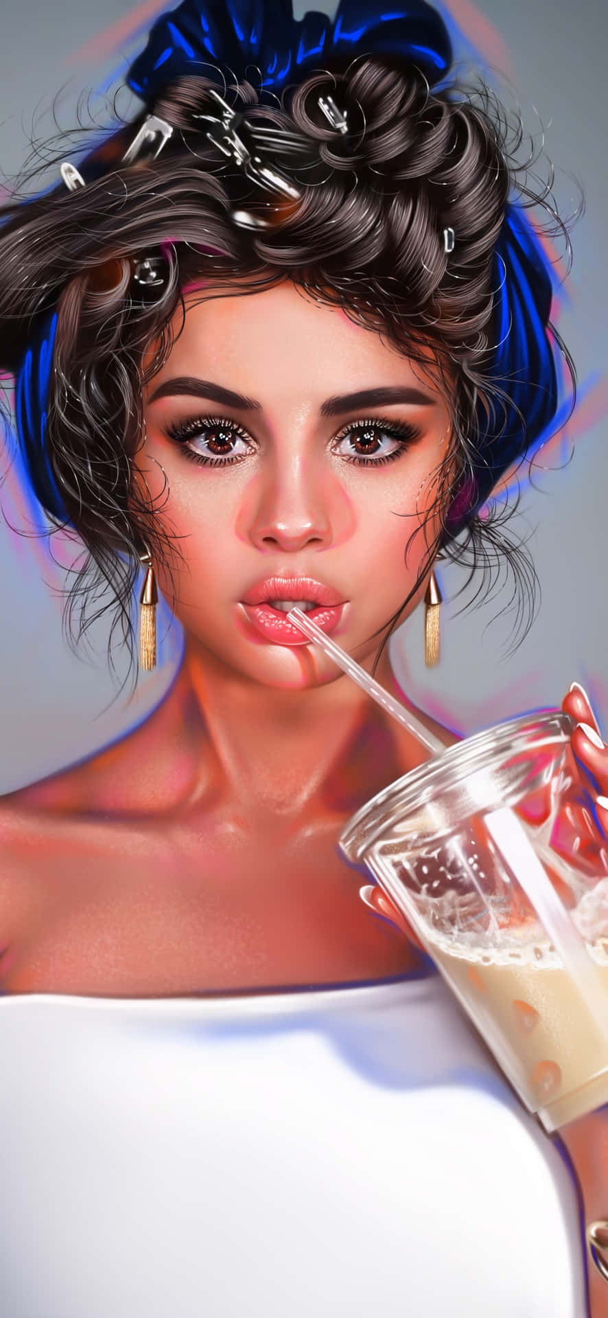 Get the best of Selena Gomez on your own iPhone Wallpaper