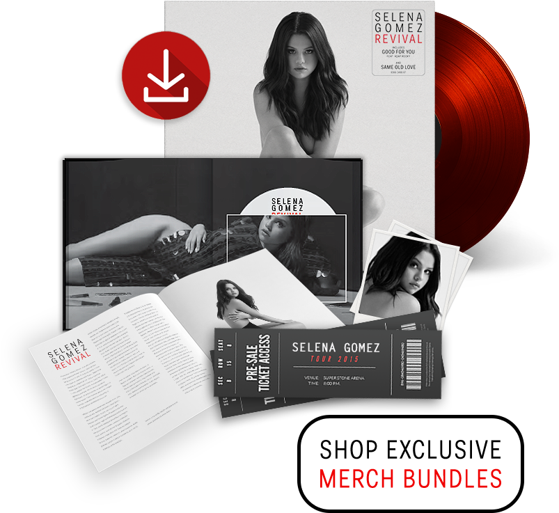 Selena Gomez Revival Merchandise Bundles PNG